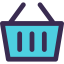 Shopping basket icon 64x64