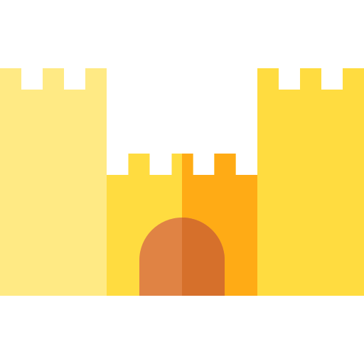 Medieval walls icon