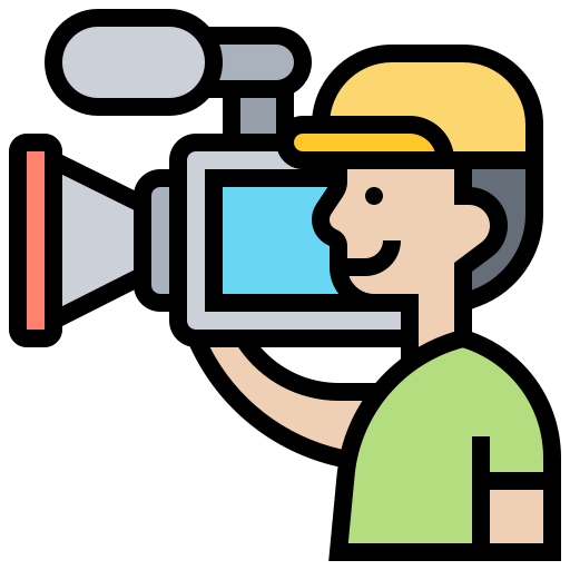 Camera operator icon