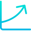 Line chart icon 64x64