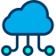 Cloud computing ícone 64x64