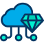 Cloud computing ícone 64x64