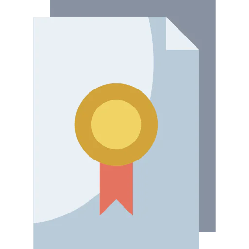 Certificate icône