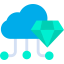 Cloud computing ícone 64x64