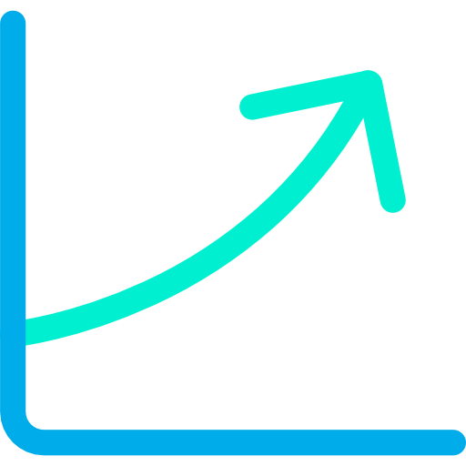 Line chart icon