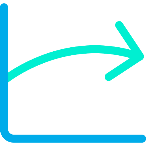 Line chart icon