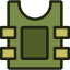 Bullet proof vest icon 64x64