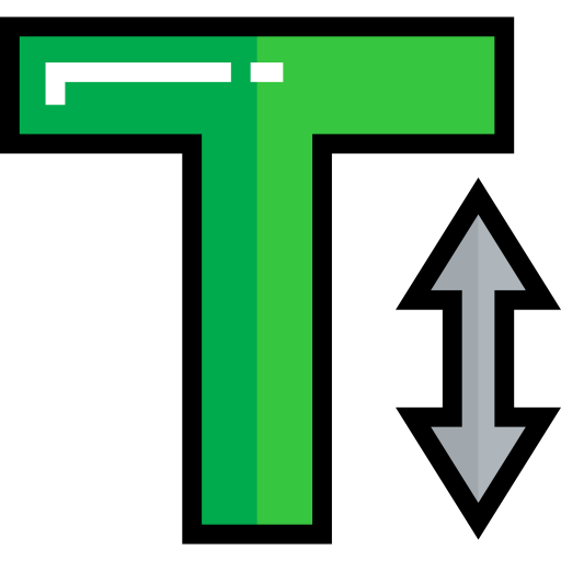 Text height icône