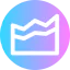 Line chart icon 64x64