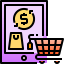Online shopping icon 64x64