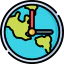 Earth globe icon 64x64