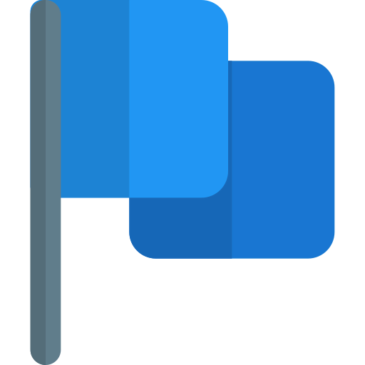 Waving flag icon