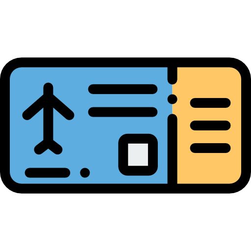 Plane ticket icône