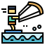 Kitesurfing icon 64x64