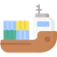 Cargo boat icône 64x64