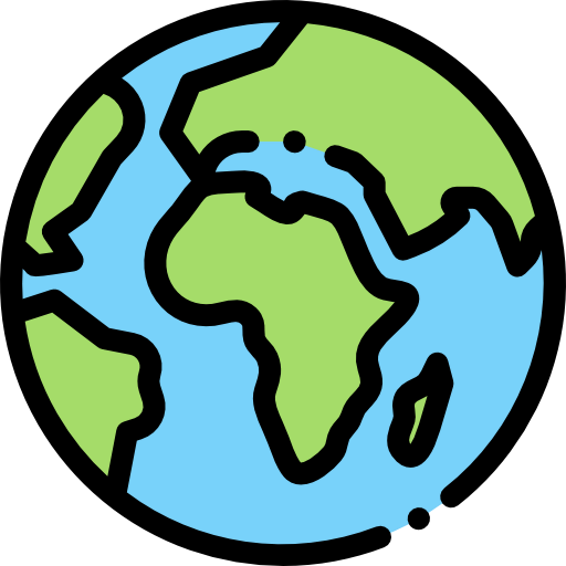 Planet earth icon