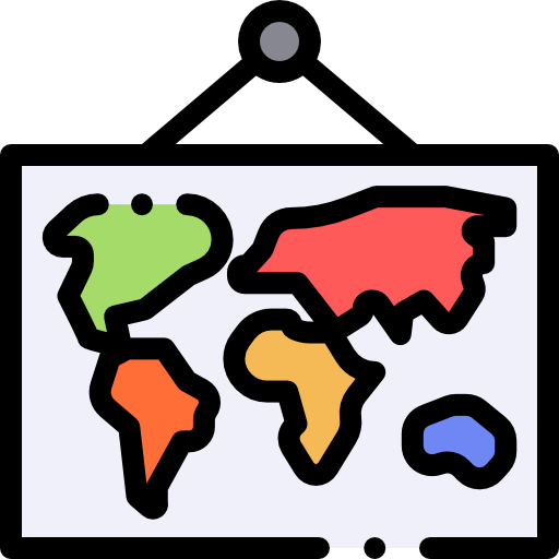 World map icon