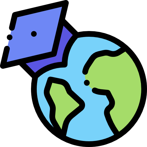 Earth globe icon