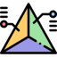 Pyramid chart icon 64x64