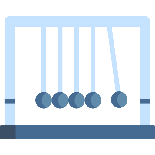 Newtons cradle ícono