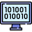 Binary code icon 64x64