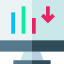 Bar graph icon 64x64