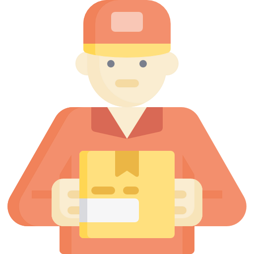 Delivery man icon