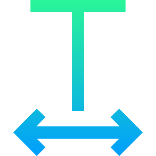 Text width Ikona
