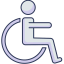 Disabled person icon 64x64