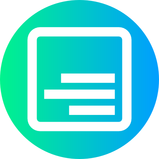 Right alignment icon