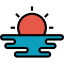 Beach sunset icon 64x64