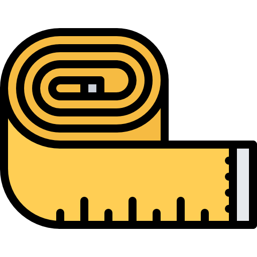 Measuring tape icon