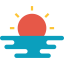 Beach sunset icon 64x64
