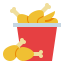 Fried chicken icon 64x64
