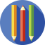 Colored pencils icon 64x64