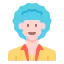 Afro hair icon 64x64