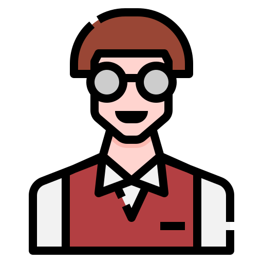 Nerd glasses icon