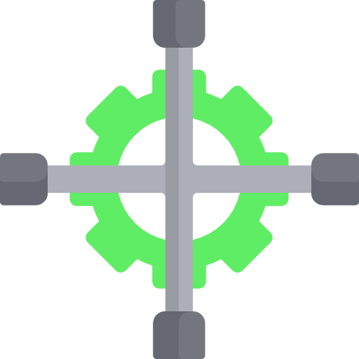 Cross wrench icon
