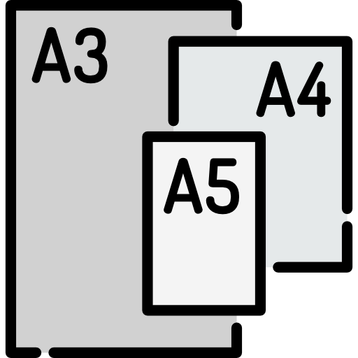 Paper size icon