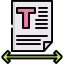 Text spacing icon 64x64