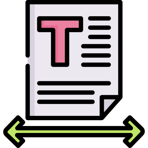 Text spacing icon