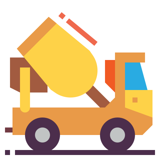 Concrete mixer biểu tượng