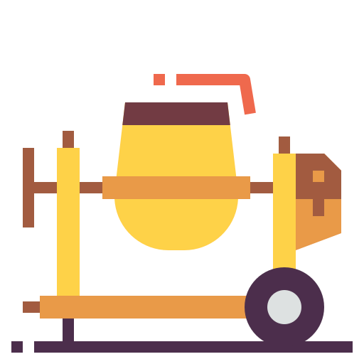 Concrete mixer icon