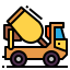 Concrete mixer icon 64x64