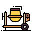Concrete mixer icon 64x64