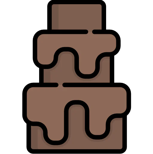 Chocolate fountain icon
