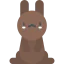 Chocolate bunny icon 64x64