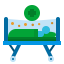 Hospital bed icon 64x64