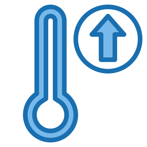 High temperature icon