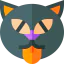 Black cat icon 64x64